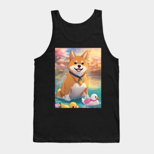 Shiba cute adventure Tank Top